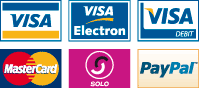 Visa, Visa Delta, Visa Electron, MasterCard, Maestro, Solo